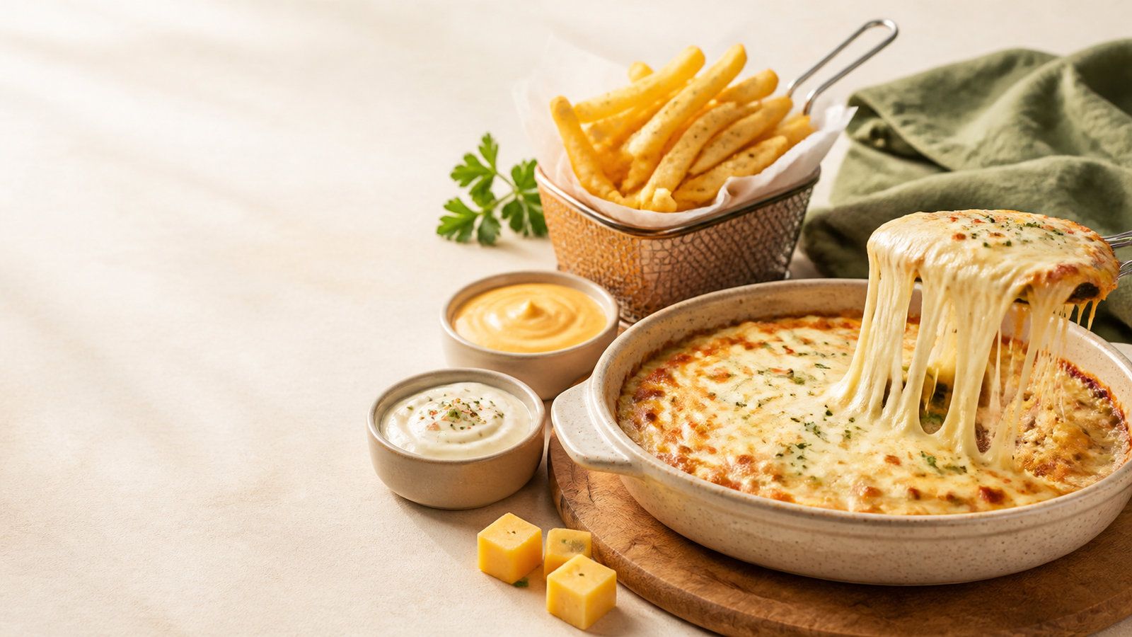 CheeseOchez food range arranged for sharing